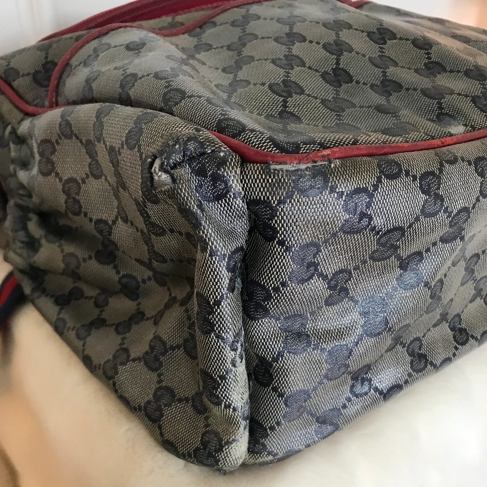 Gucci Diaper Bag, gender neutral blue and red USED - Picture 8 of 8